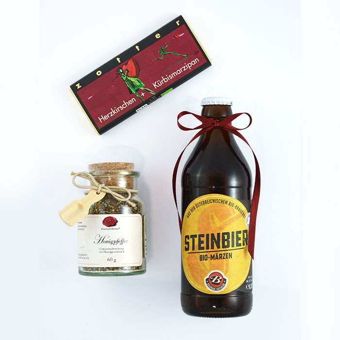 Märzen Trio - Geschenkkarton (Firmengeschenke, Geschenke für Mitarbeiter, Geschenke für Geschäftspartner, Kundengeschenke)