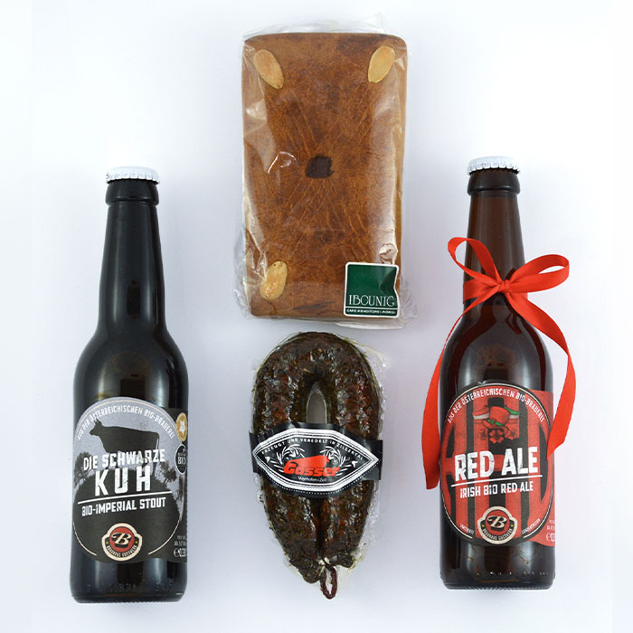 Kleine Weihnachtsjause - Geschenkkarton (Firmengeschenke, Geschenke für Mitarbeiter, Geschenke für Geschäftspartner, Kundengeschenke)
