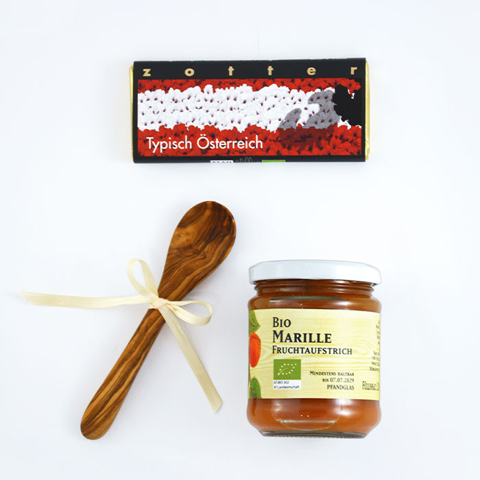 Kleines süßes Österreich - Geschenkkarton (Firmengeschenke, Geschenke für Mitarbeiter, Geschenke für Geschäftspartner, Kundengeschenke)